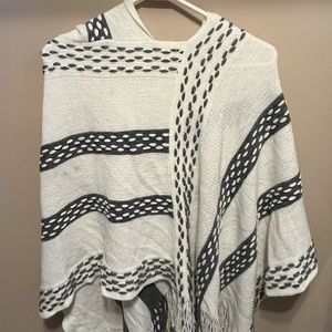 Asymmetrical  Hooded Poncho
